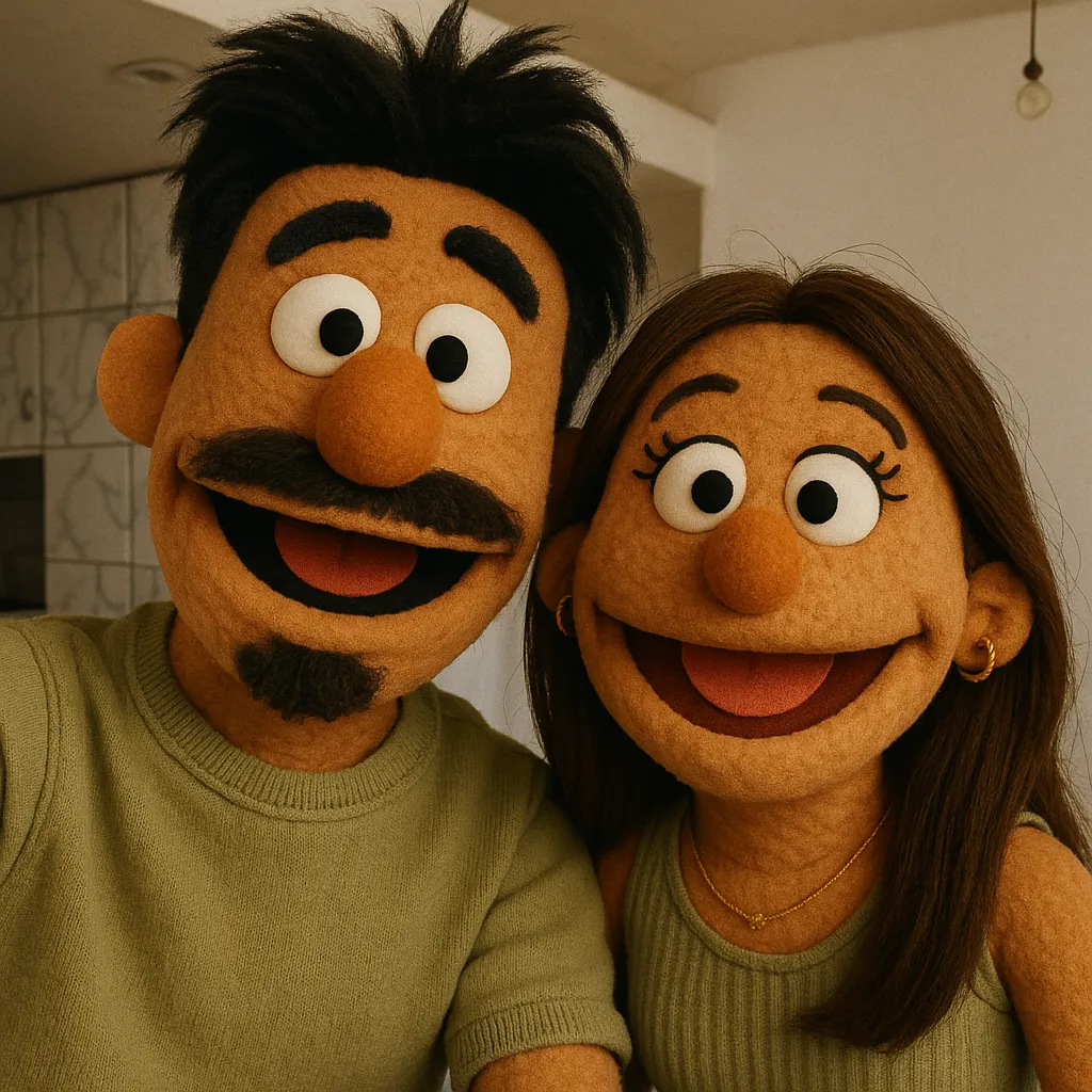 Fuzzy Puppets style example