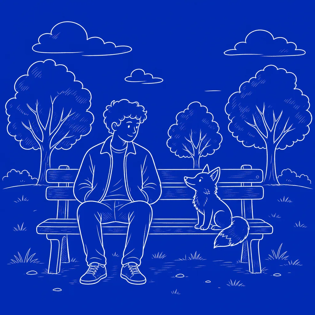 Blueprint doodle style example