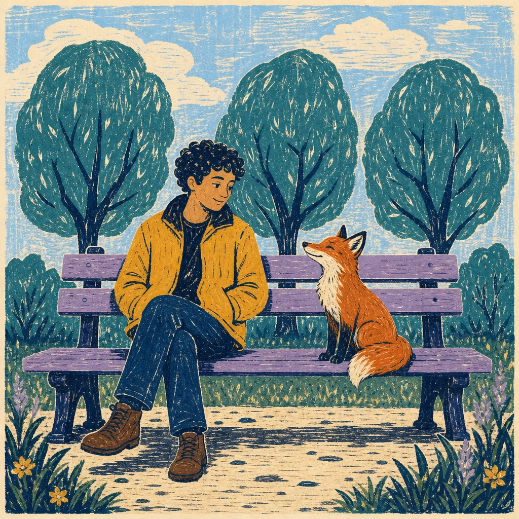 Woodblock style example